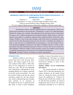 KS Dinesh et. al: Shodhana Chikitsa in Comparison with