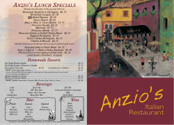 Italian - Anzio`s Italian Restaurant