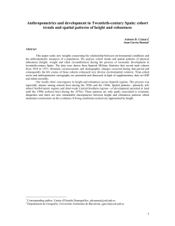 Anthropometrics and development in twentieth