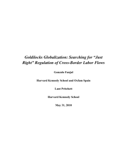 Goldilocks Globalization
