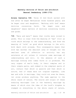 Heavenly doctrine of Christ and antichrist