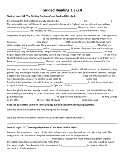 Guided Reading 3.3-3.4