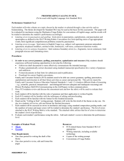 3A.J Proofreading/Calling in Sick