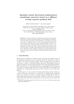 Spatially-variant directional mathematical morphology operators