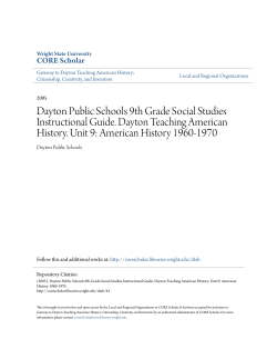 Dayton Public Schools 9th Grade Social Studies