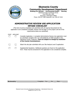 Administrative Review Use application