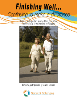 Finishing Well&hellip; - Servant Solutions