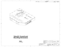 Overall Mounting Dimensions