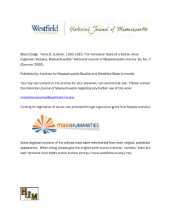 Anna B. Sullivan, 1903-1983: The Formative Years of a Textile