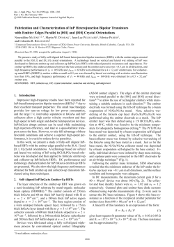 Fabrication and Characterization of InP Heterojunction