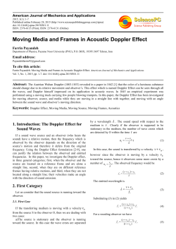 Moving Media and Frames in Acoustic Doppler Effect