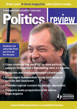 Order your A-level magazine subscription today.