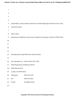 1 2 3 4 Joseph Black, carbon dioxide, latent heat, and - AJP-Lung