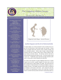 Cynthia Ferguson and the Art of Scherenschnitte