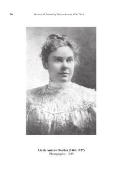 Lizzie Andrew Borden - Westfield State University