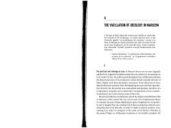 THE VACILLATION OF IDEOLOGY IN MARXISM