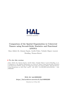 Comparison of the Spatial Organization in Colorectal Tumors