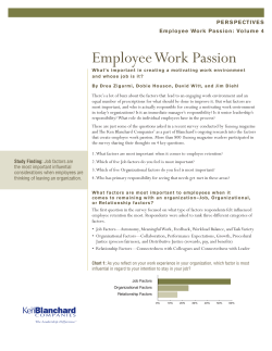 Employee Work Passion