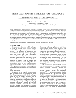 atomic layer deposited thin barrier films for packaging