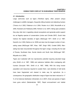chapter 4 human-tiger conflict in sundarban tiger