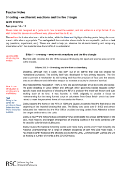 exothermic reactions and the fire triangle