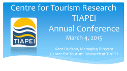 Centre for Tourism Research TIAPEI Annual Conference