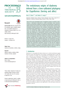 The evolutionary origins of diadromy inferred from a time