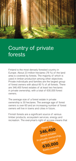 Country of private forests