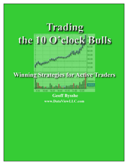 Trading the Opening Range - Swing-Trade