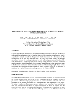 A Qualitative Analysis of Breaking Length of Sheet Ice Against