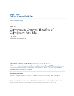 The Affects of Copyrights on Fairy Tales