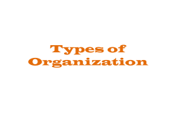 Methods of Organization, part two