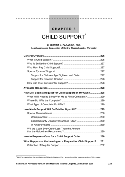 child support - Mass Legal Services