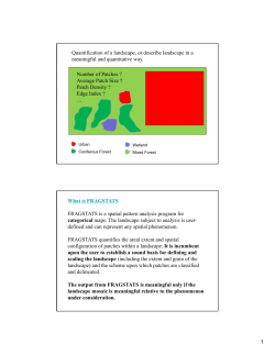 Landscape Metrics: Patch, Class, Landscape