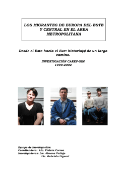 Investigaci&oacute;n sobre migrantes de Europa del este