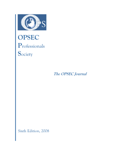 OPSEC P Society - OPSEC Professionals Society