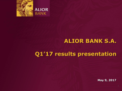 Q1 2017 results presentation