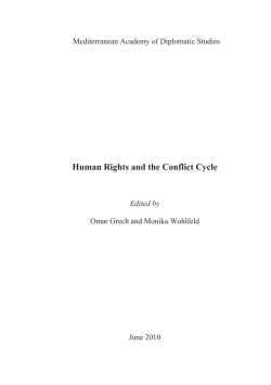 Human Rights and the Conflict Cycle