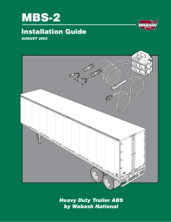 MBS-2 &reg; Installation Guide - Wabash