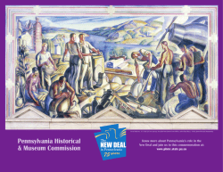 Know more about Pennsylvania`s role in the New Deal and join us in