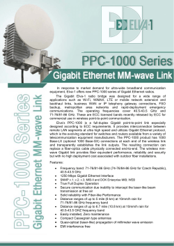 Gigabit Ethernet MM-Wave Link