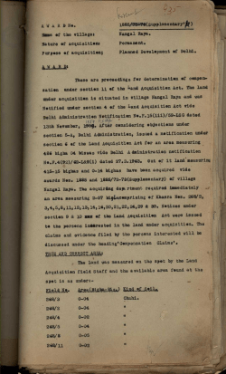 AWARD No. 1815 / (supplementary`. ) Nume, of the