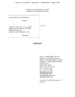 civil complaint - The Royal Gazette