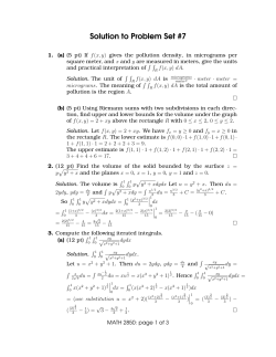 Sol to written hw7 - Toledo Math department