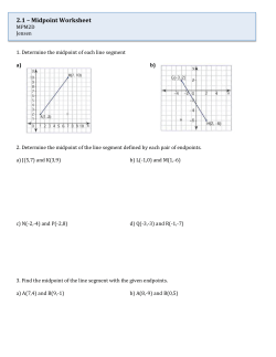 2.1 – Midpoint Worksheet