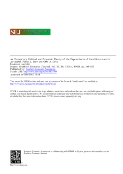 An Elementary Political and Economic Theory of the