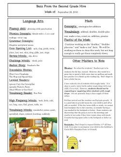 Buzz From the Second Grade Hive Math Other Matters to Note