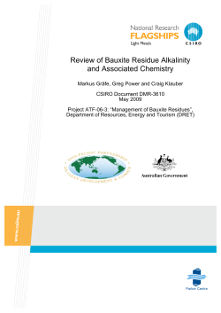 Review of Bauxite Residue Alkalinity and Associated