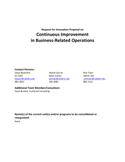 Continuous Improvement in Business