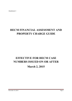 HECM Financial Assessment and Property Charge Guide